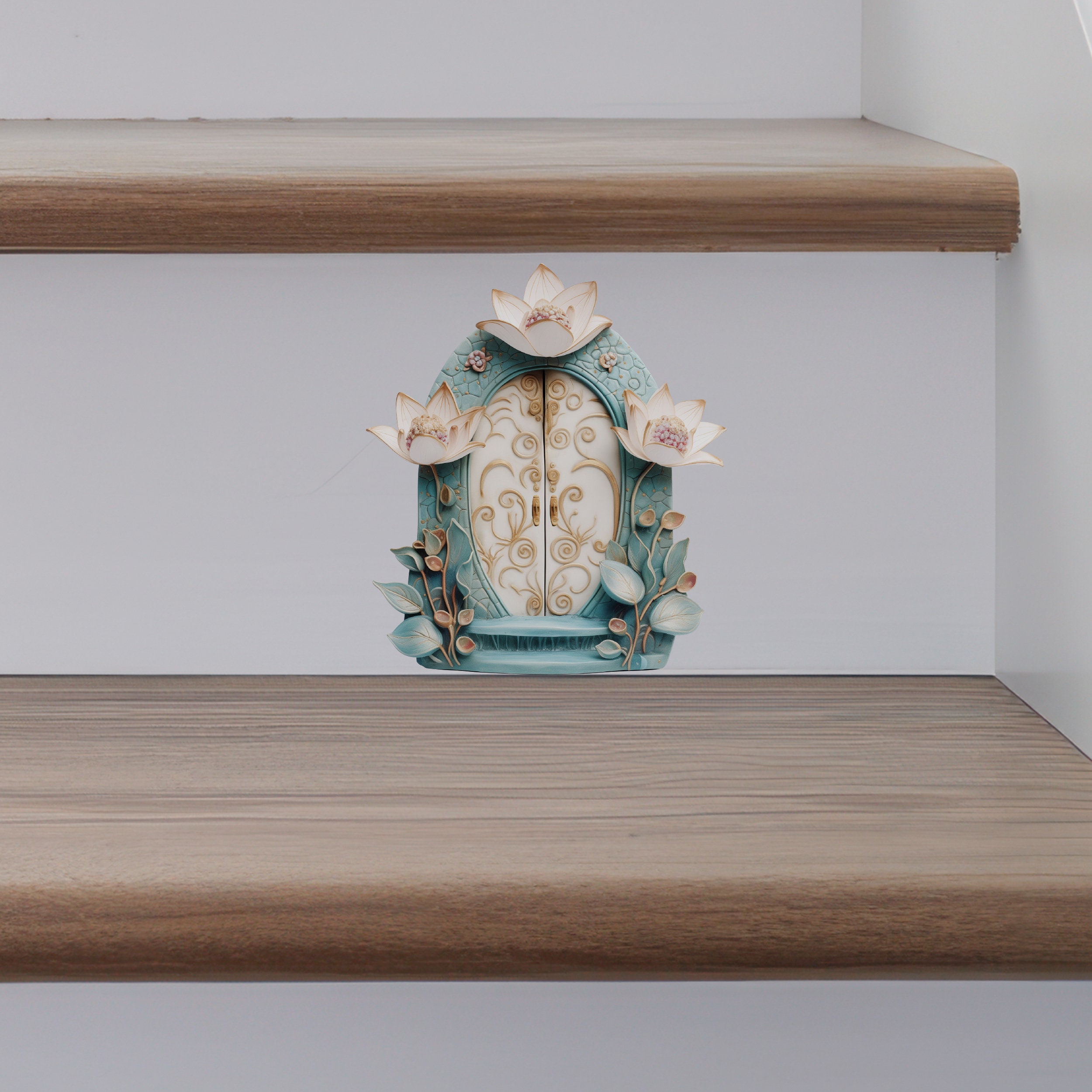 Lotus Bloom Fairy Door Decal - Etsy