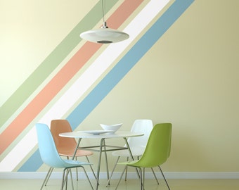 Solid Stripe Wall Decals - Multiple Colors & Sizes