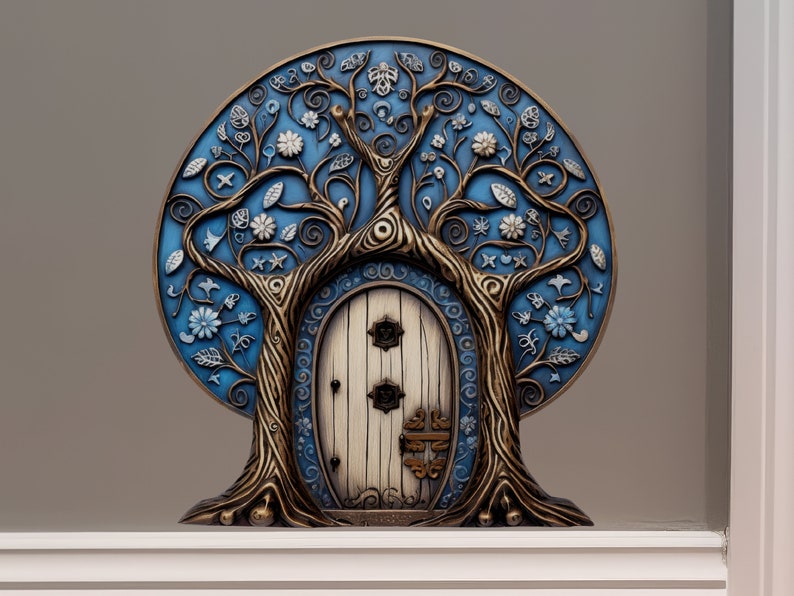 Mystic Blue Fairy Door Decal - Etsy