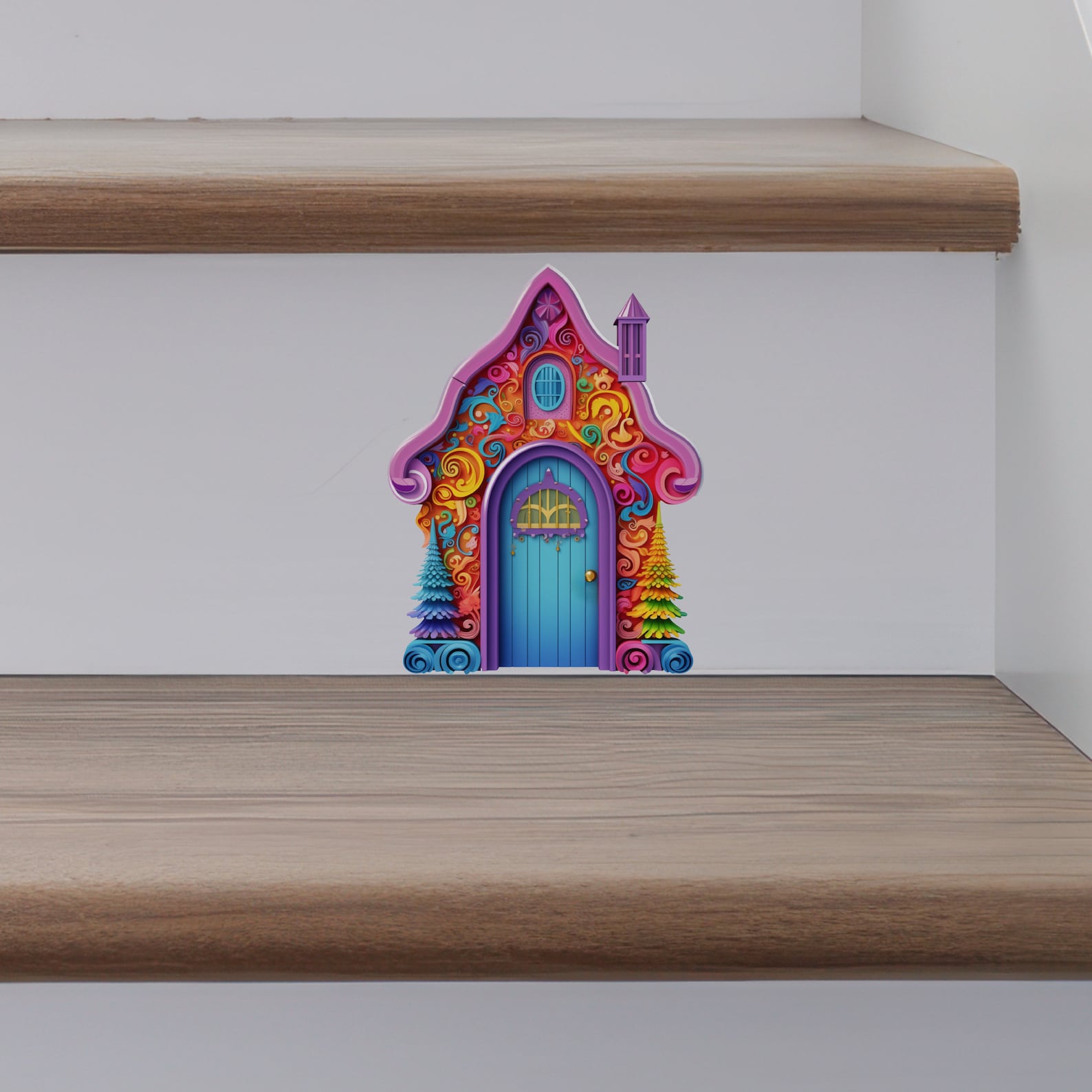 Color Carnival Fairy Door Decal - Etsy