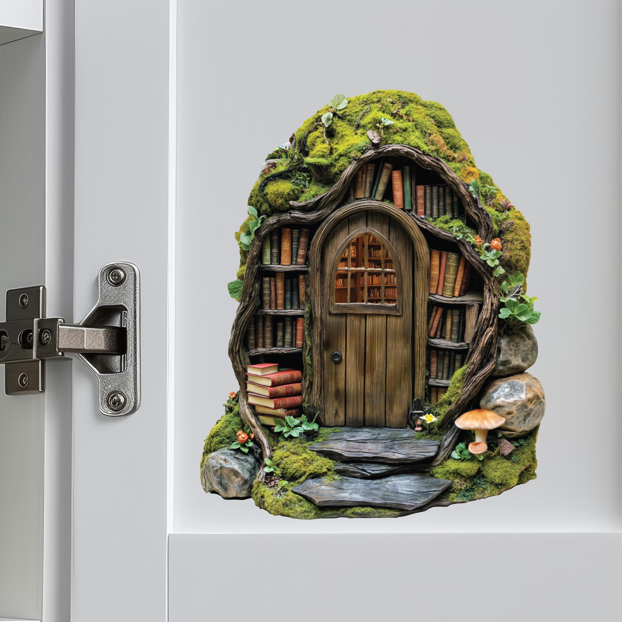 Woodland Library Fairy Door Decal - Etsy