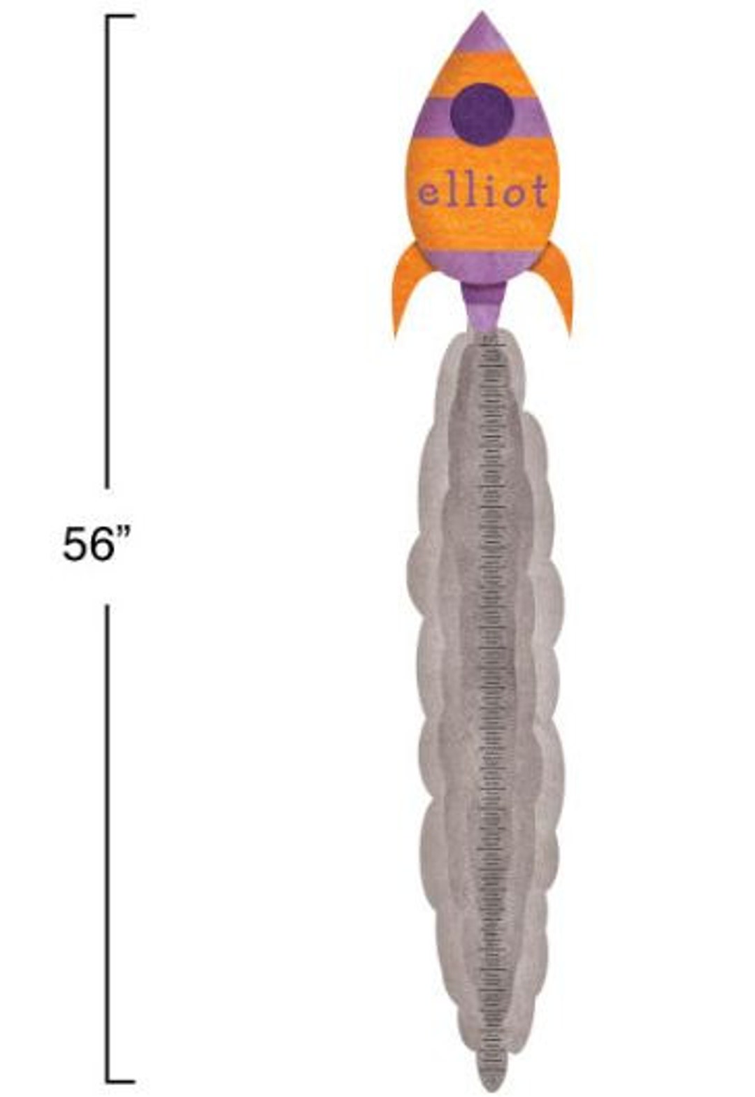 Personalized Rocket Growth Chart Wall Sticker Decal - Etsy