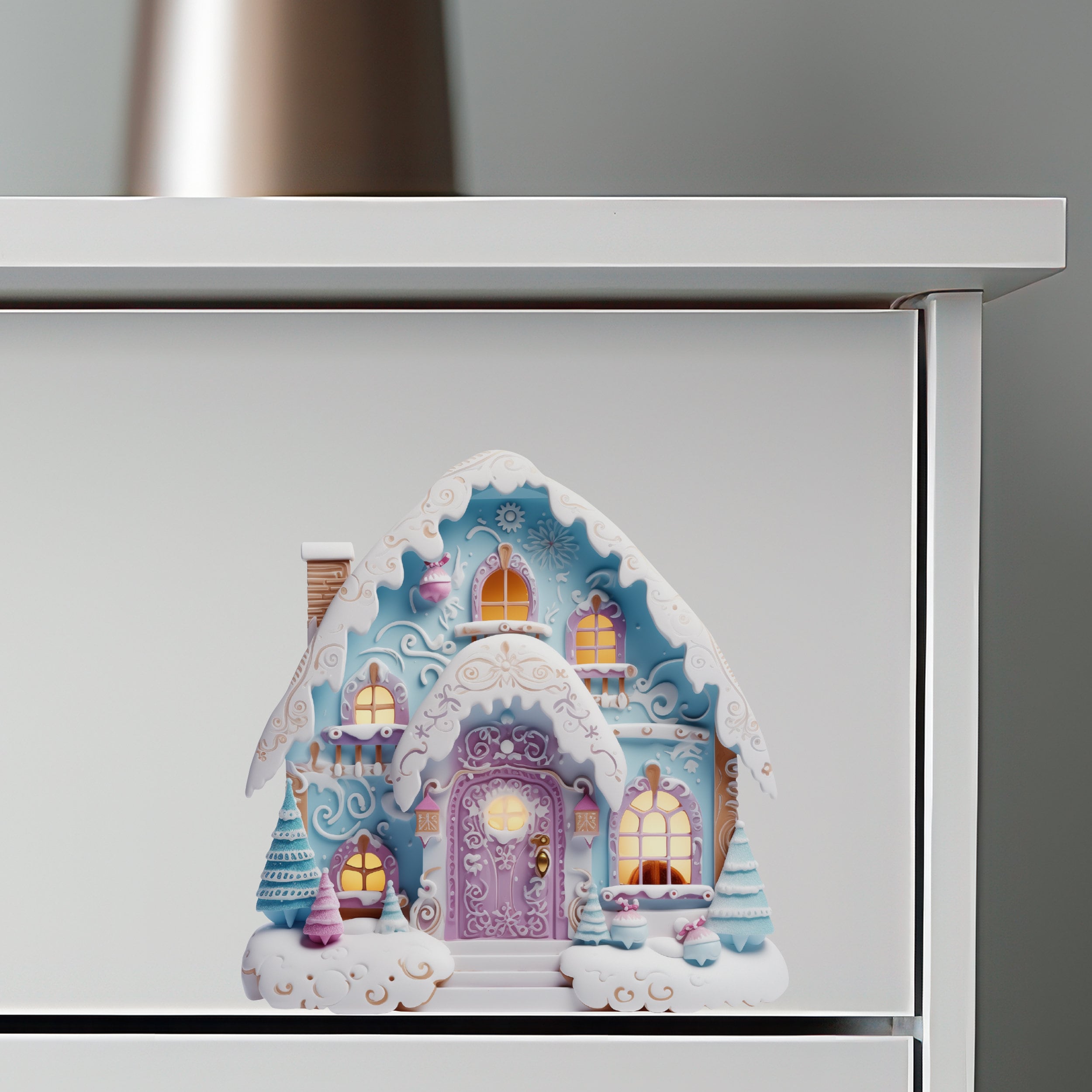 Sugar Snow Chalet Fairy Door Decal - Etsy