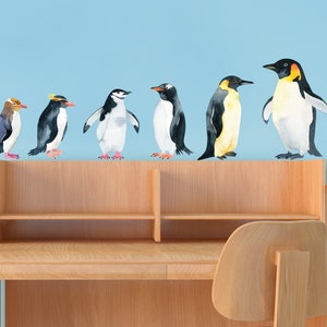 Penguin Wall Decals - Set of 6