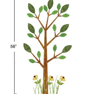 Forest Tree Growth Chart Wall Sticker Decal for Kids Room