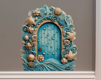 By The Seaside Fairy Door - Fairy Door 3D Wall Sticker