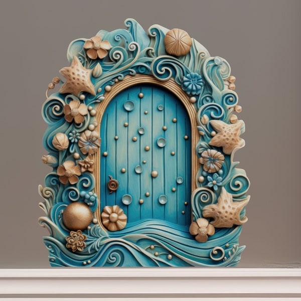 By The Seaside Fairy Door - Fairy Door 3D Wall Sticker