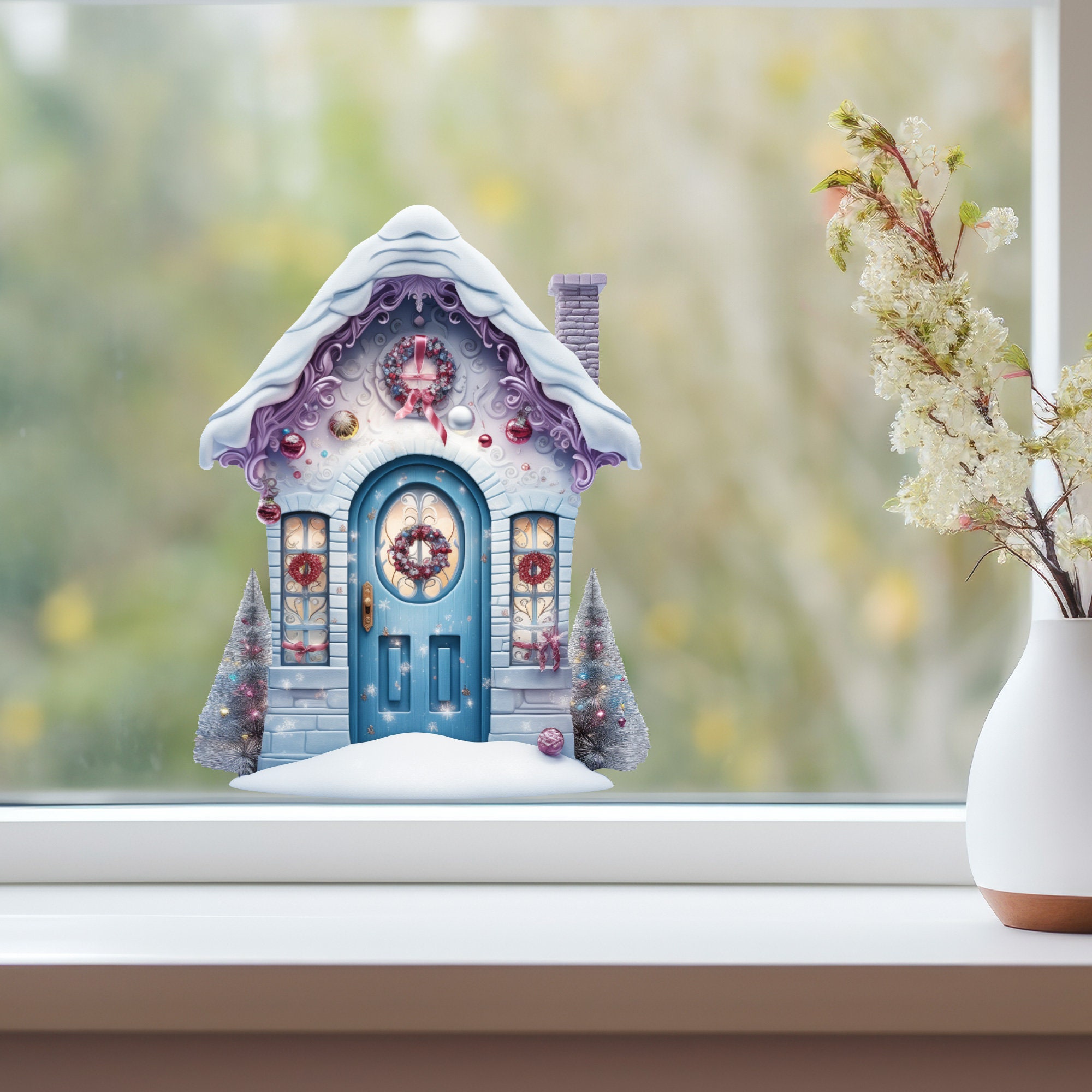 Frosted Wishes Fairy Door Decal - Etsy