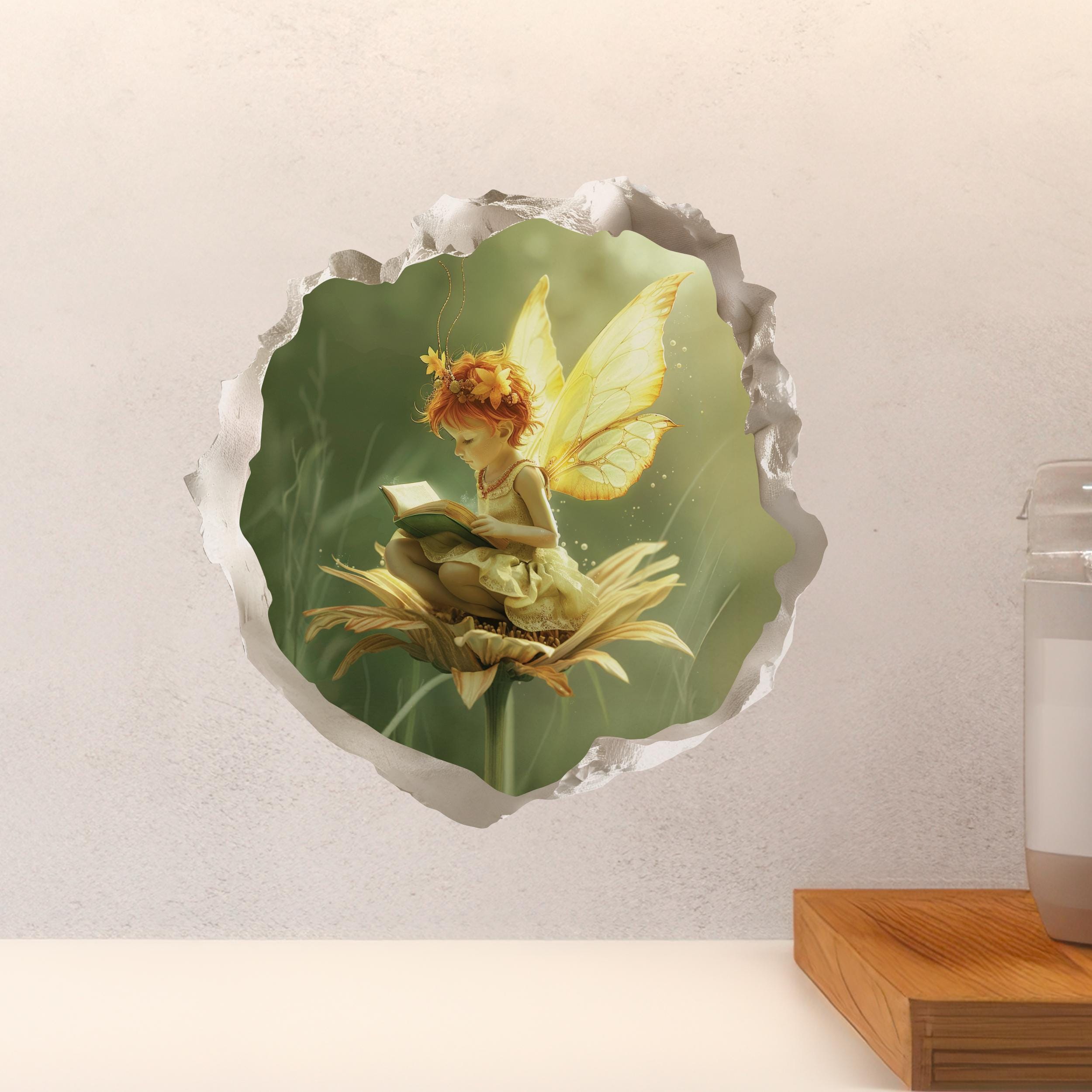 Reading Daisy Fairy Portal Decal - Etsy