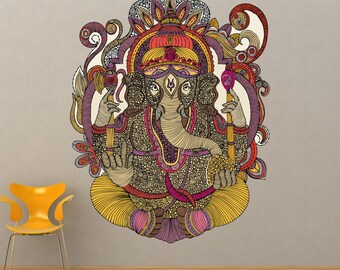 Ganesha Wall Sticker Decal by Valentina Harper