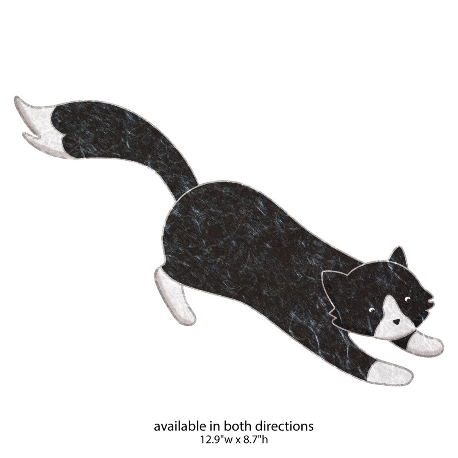 Black Cat Decal Sticker for Animal Theme Wall Mural Etsy