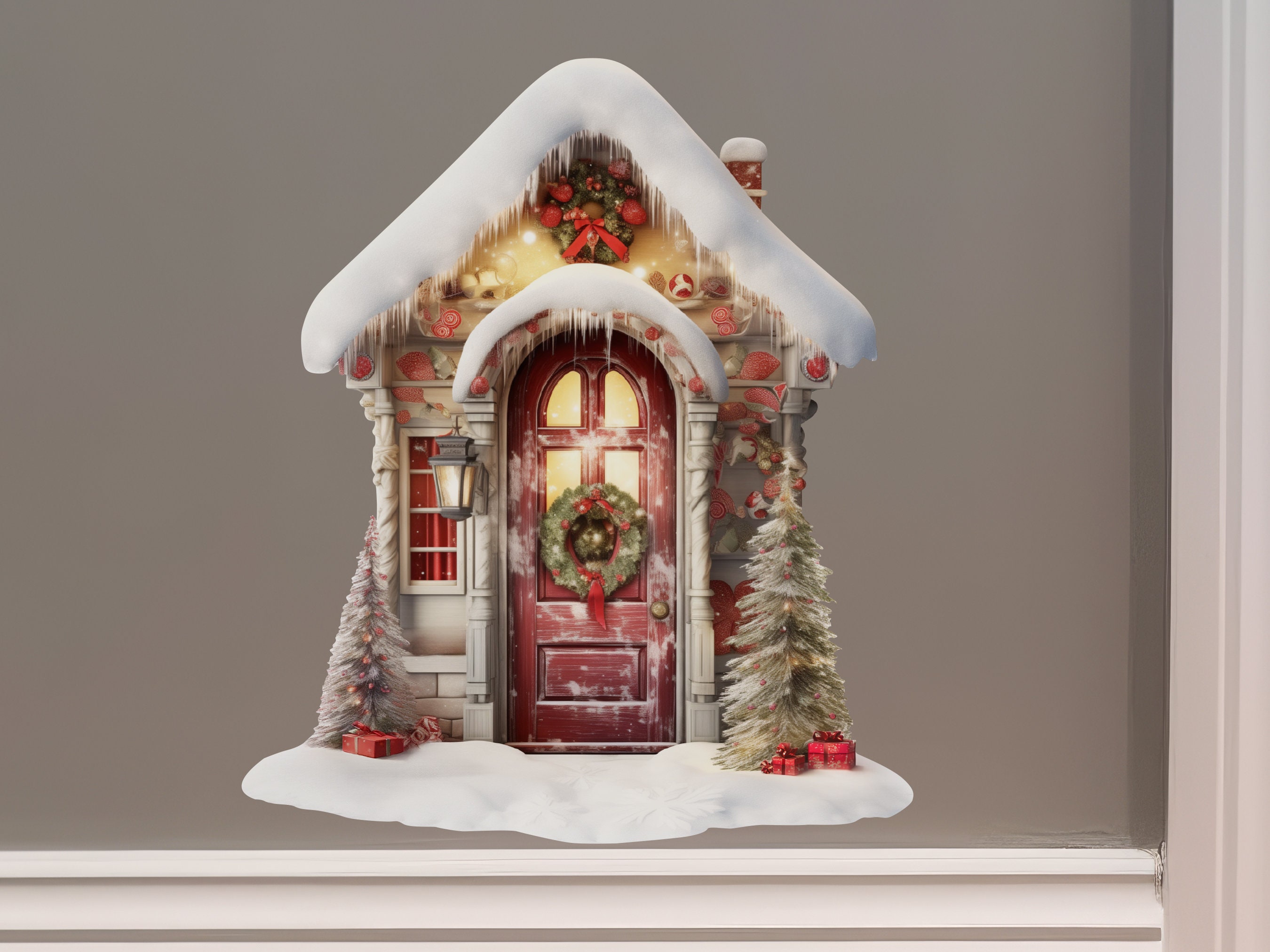 Holiday Welcome Fairy Door Decal - Etsy
