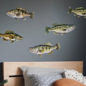 Largemouth - Smallmouth Bass Decals - Gift for Fishermen