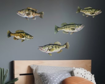 Largemouth - Smallmouth Bass Decals - Gift for Fishermen