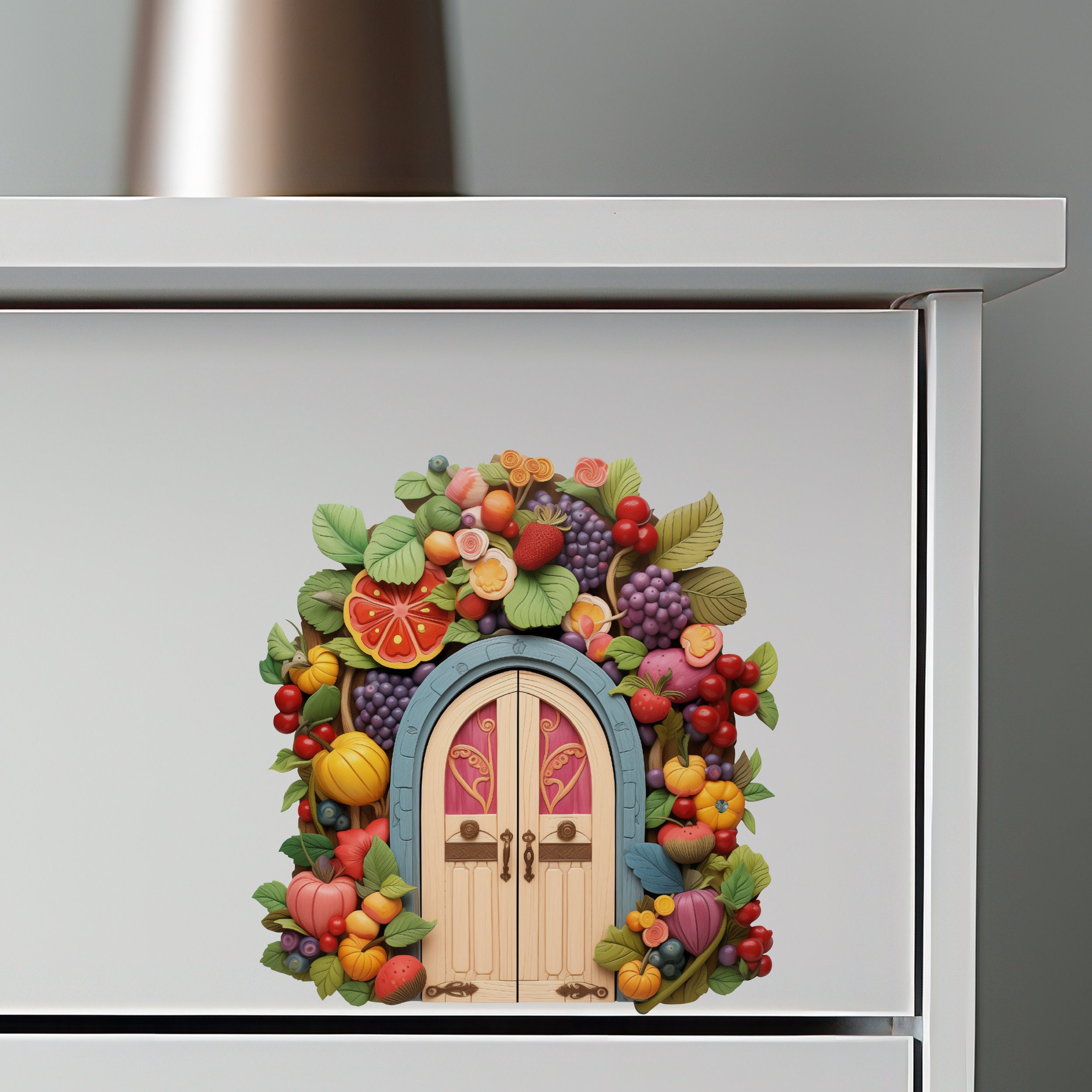 Fruitful Welcome Fairy Door Decal - Etsy