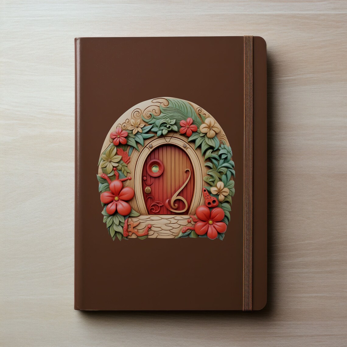 Hibiscus Hideaway Fairy Door Decal - Etsy