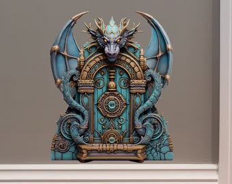 Dragon Fantasy House Decor - Fairy Door 3D Wall Sticker