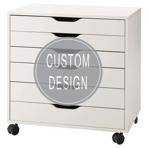 Customized Decals for Ikea Alex Drawer Unit (FURNITURE NOT INCLUDED!)