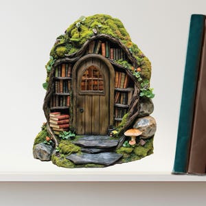 Woodland Library Fairy Door Decal - Etsy