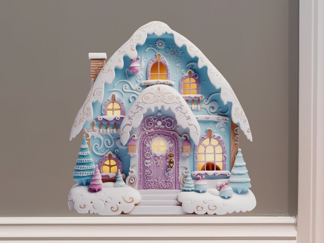 Sugar Snow Chalet Fairy Door Decal - Etsy