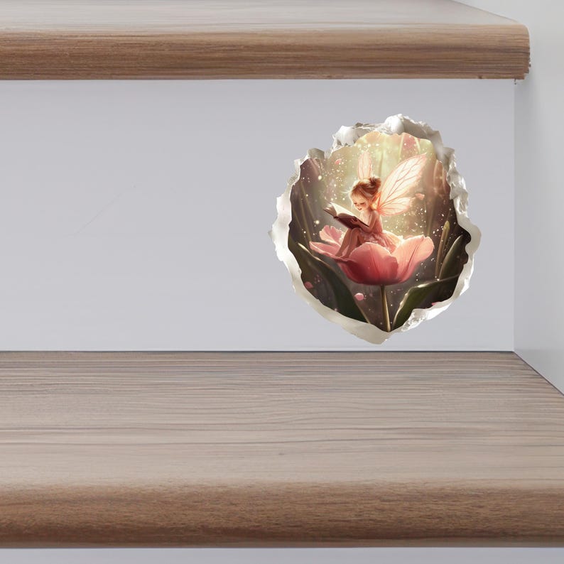 Reading Tulip Fairy Portal Decal - Etsy