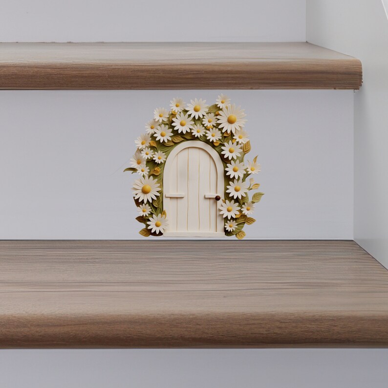Daisy Delight Fairy Door Decal - Etsy