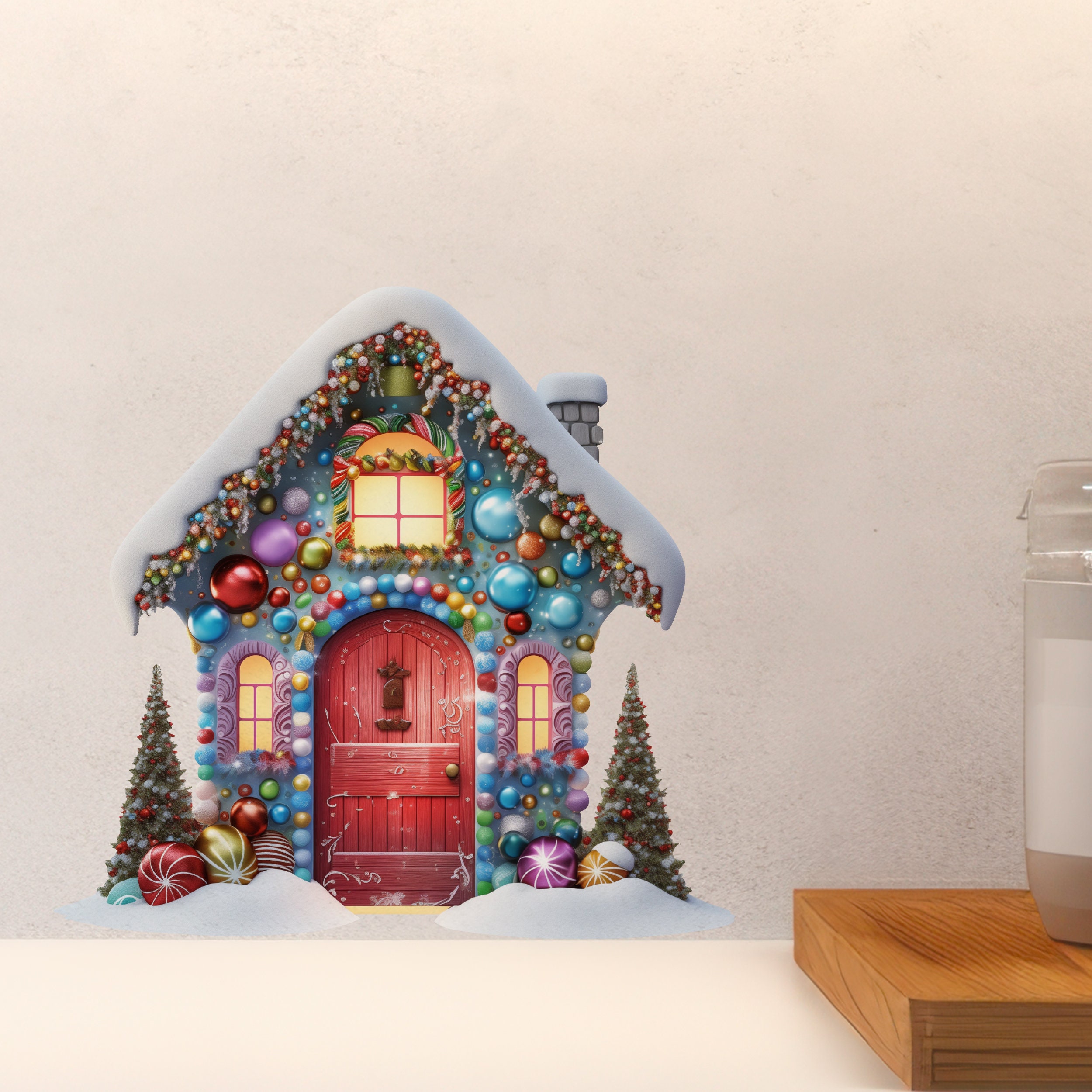 Bright Tidings Fairy Door Decal - Etsy
