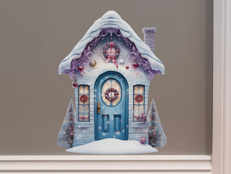 Frosted Wishes Fairy Door Decal - Etsy