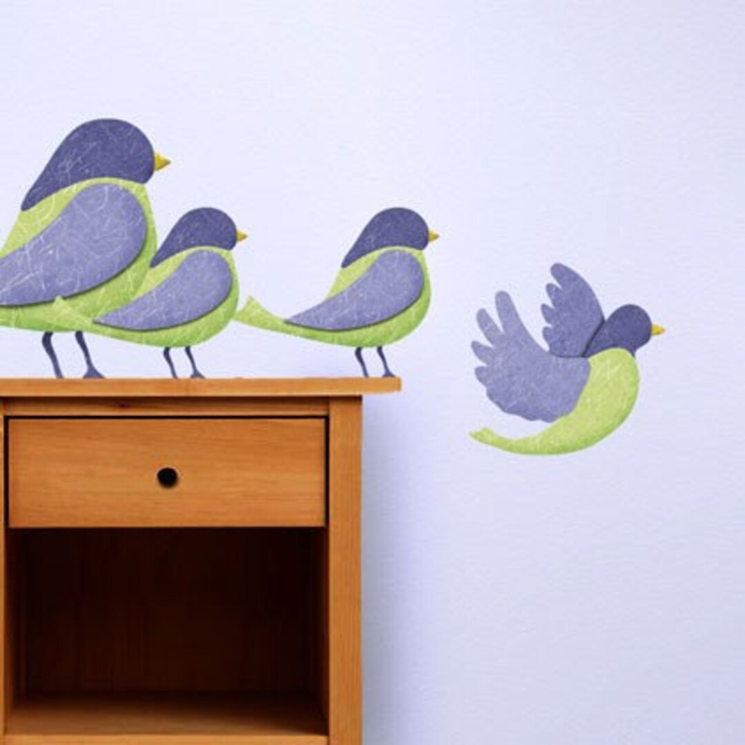 Bird Wall Stickers Decals for Girls Room or Baby Nursery - Etsy