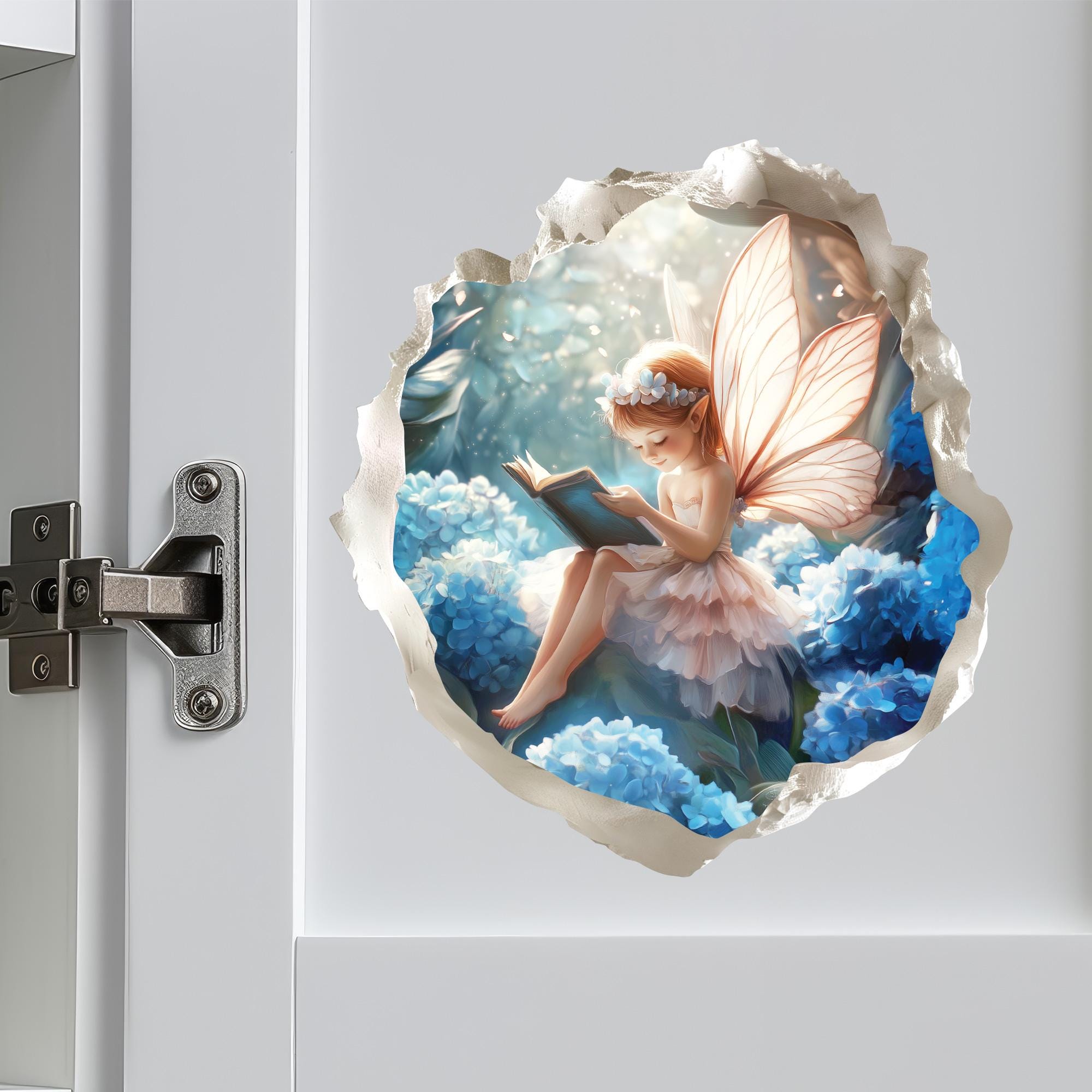 Reading Hydrangea Fairy Portal Decal - Etsy