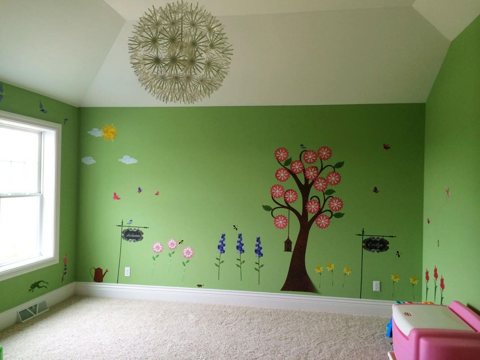 Flower Garden Wall Decals for Nursery & Girls Room Wall Mural Etsy