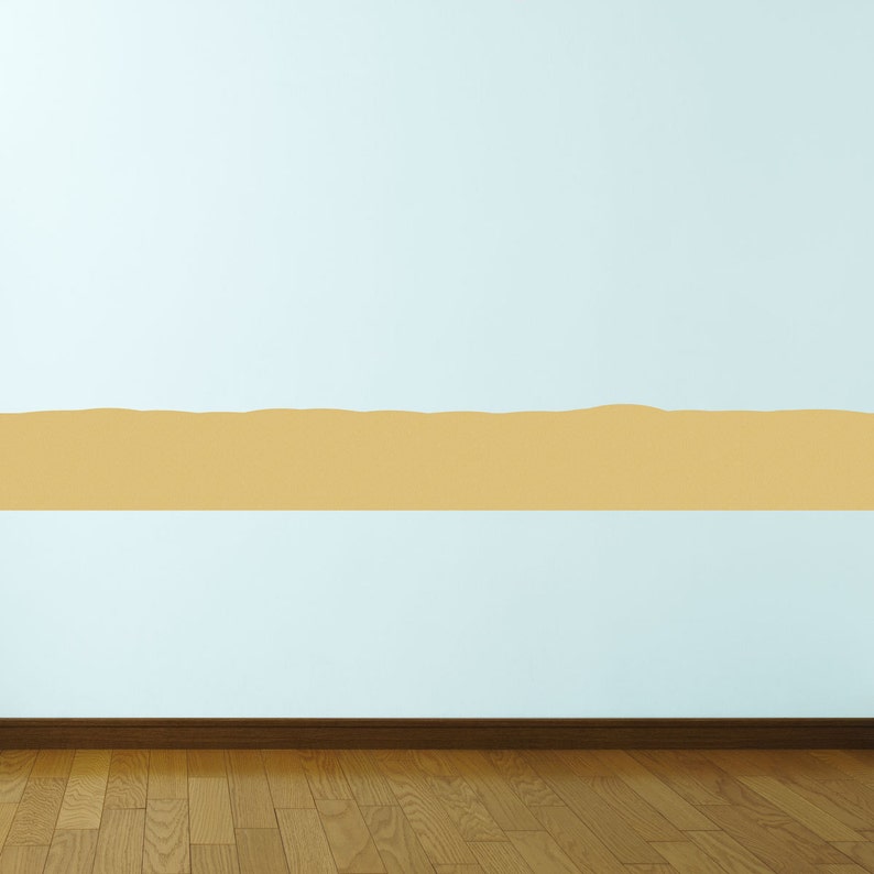 Ocean Sand Wall Decal Beach Backdrop Sticker image 2