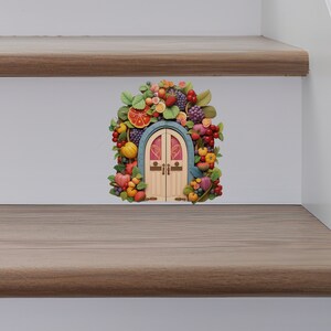 Fruit Garden House - Fairy Door 3D Wall Sticker - Etsy