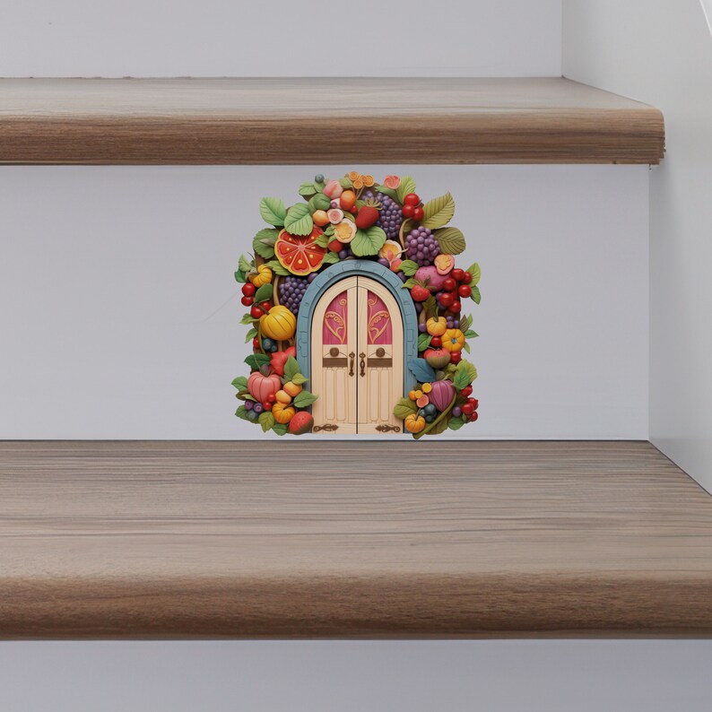 Fruitful Welcome Fairy Door Decal - Etsy