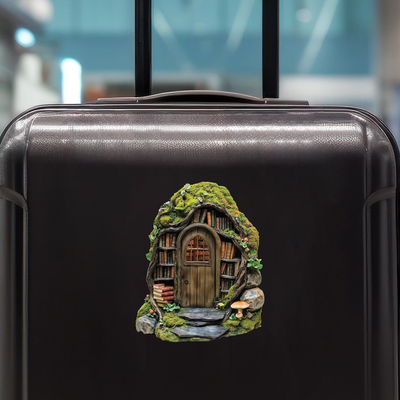 Woodland Library Fairy Door Decal - Etsy