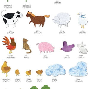 Farm Wall Stickers Decals for Kids Room & Nursery JUMBO SET image 2