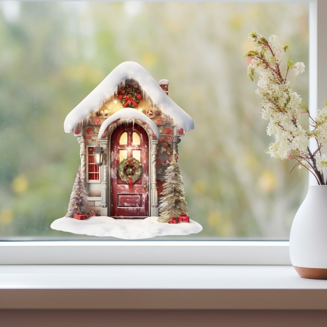 Holiday Welcome Fairy Door Decal - Etsy