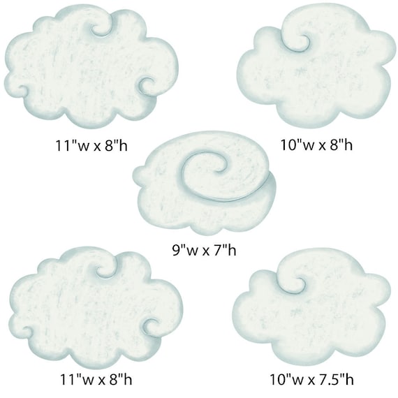 Wandtattoo: Wolke | Wandaufkleber & Türaufkleber - Mit Name