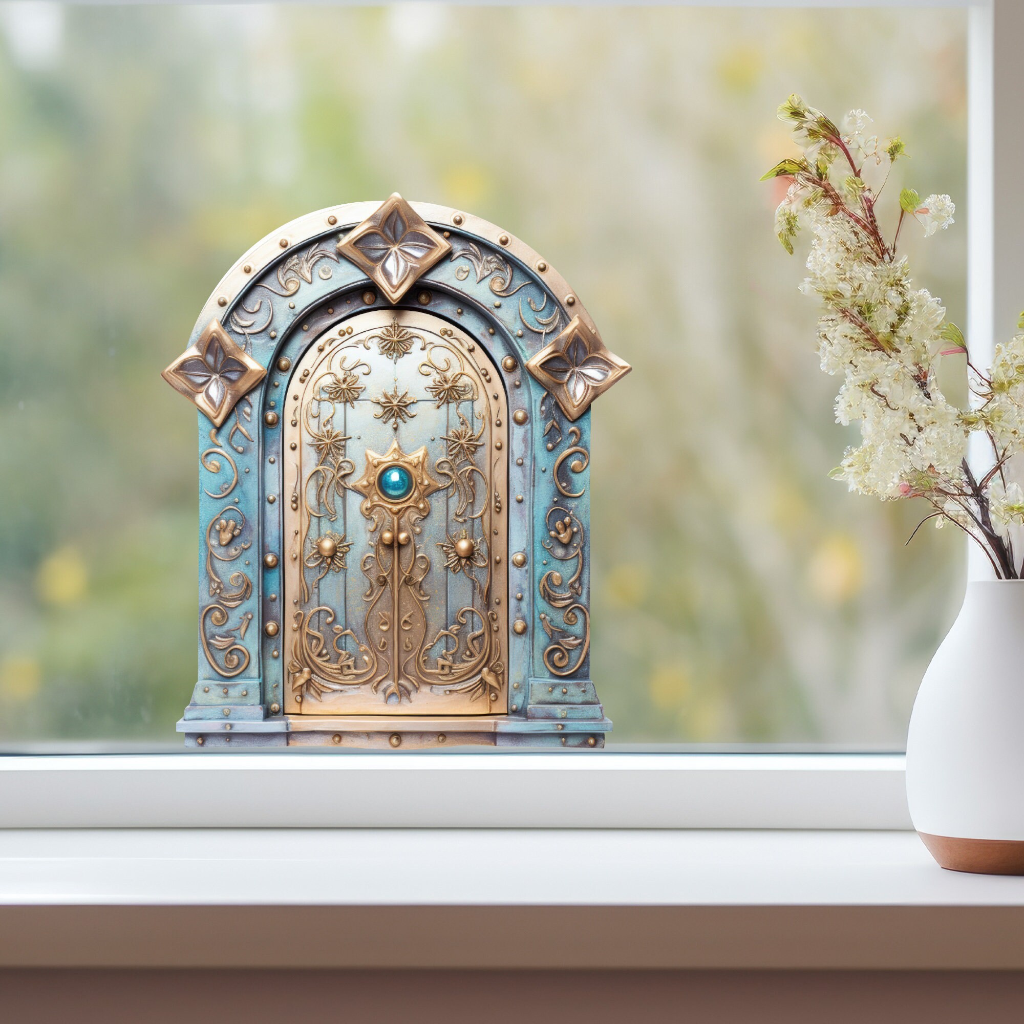 Golden Stars Magical Fairy Door Decal - Etsy