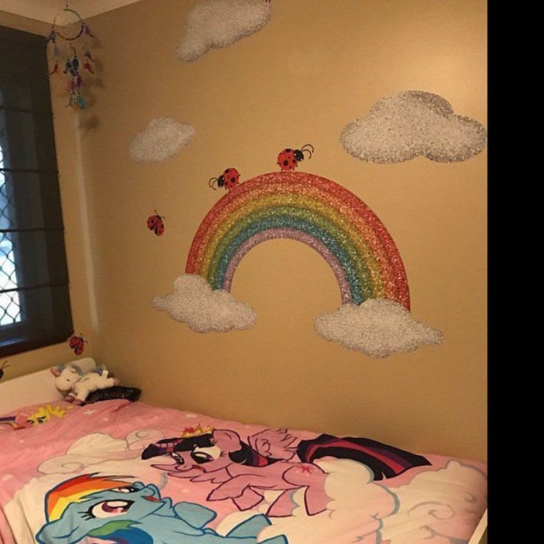 Rainbow Wall Sticker Decal Wall Mural for Girls Room image 5