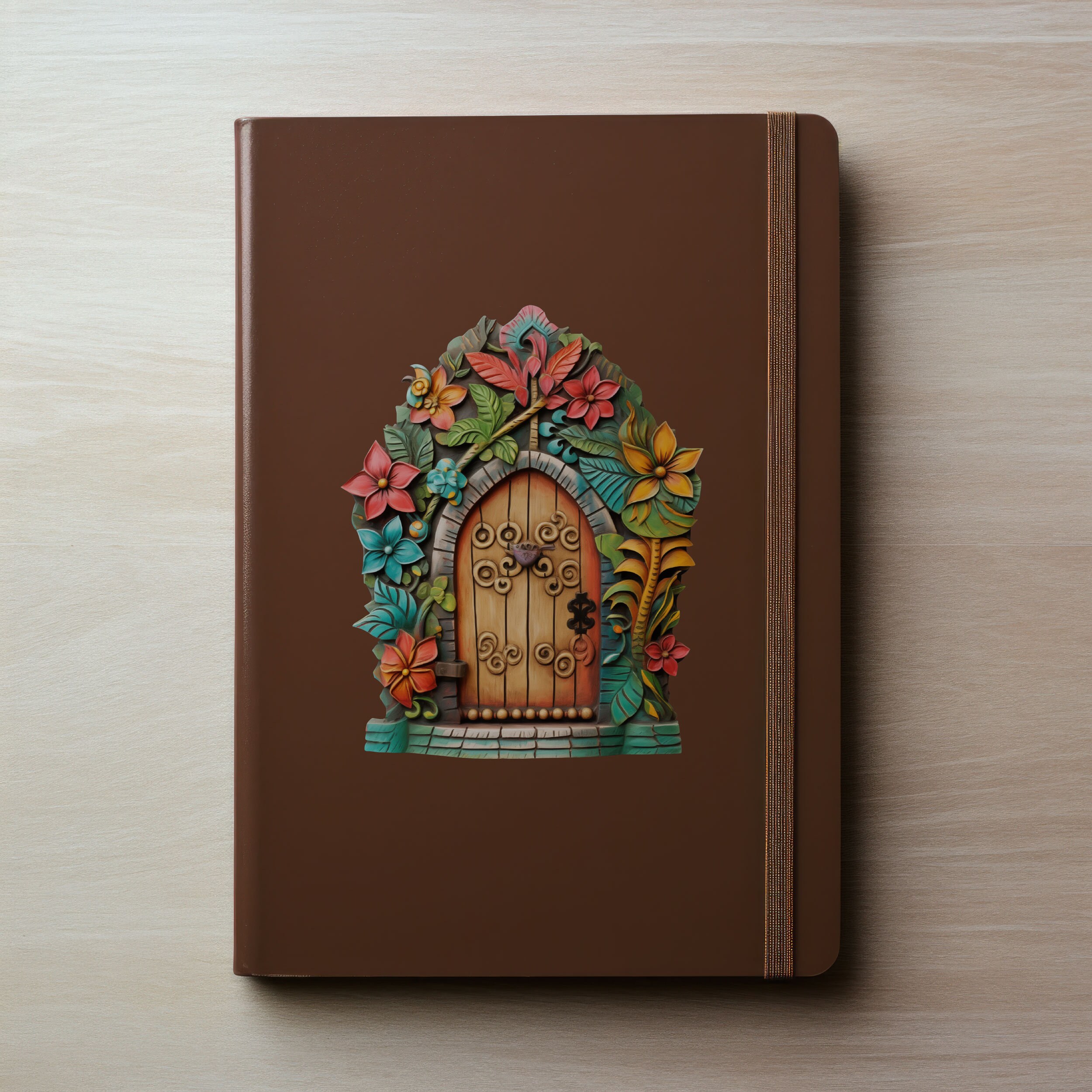 Tropical Bloom Fairy Door Decal - Etsy