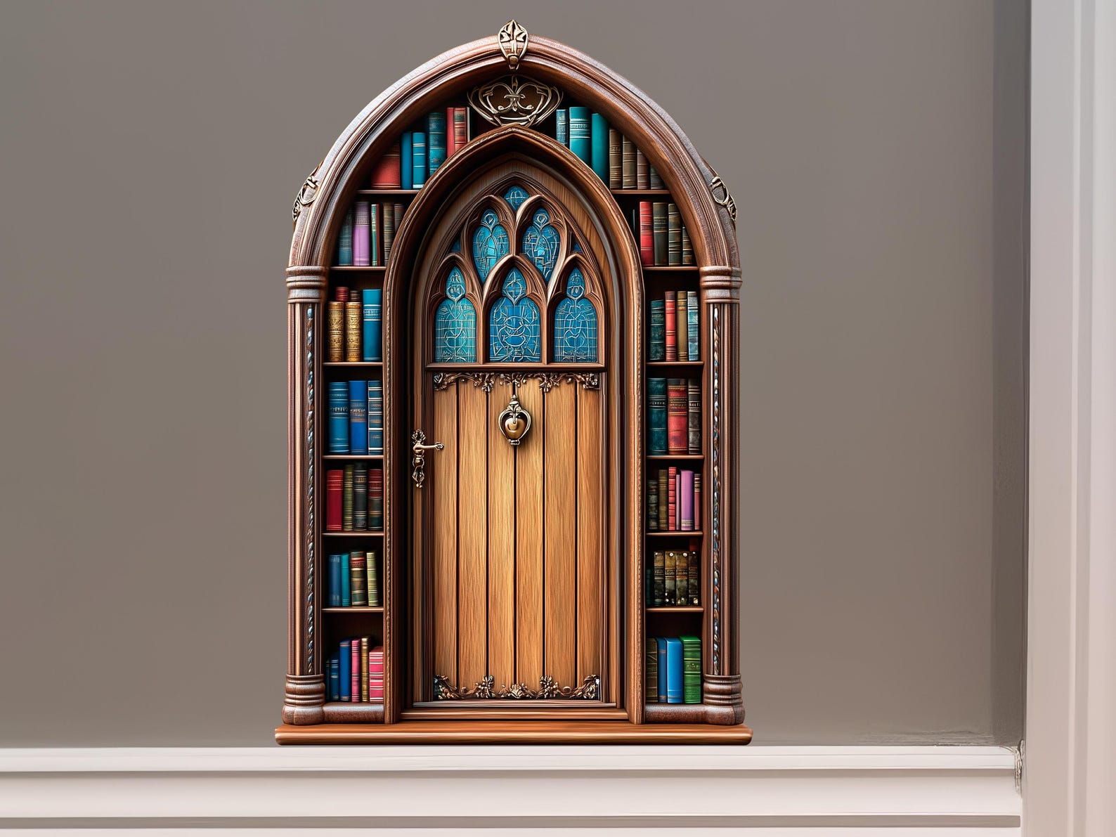 Library Fairy Door Decal - Etsy