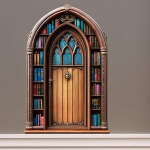 Library Fairy Door Decal - Etsy