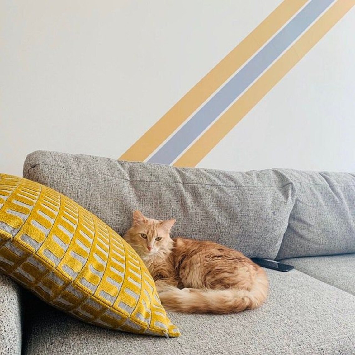 Solid Stripe Wall Decals Multiple Colors & Sizes Etsy