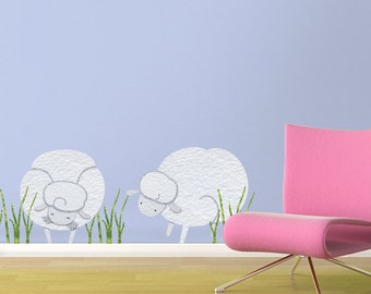 Sheep Wall Stickers Decals for Baby Room Wall Mural (stk1101)