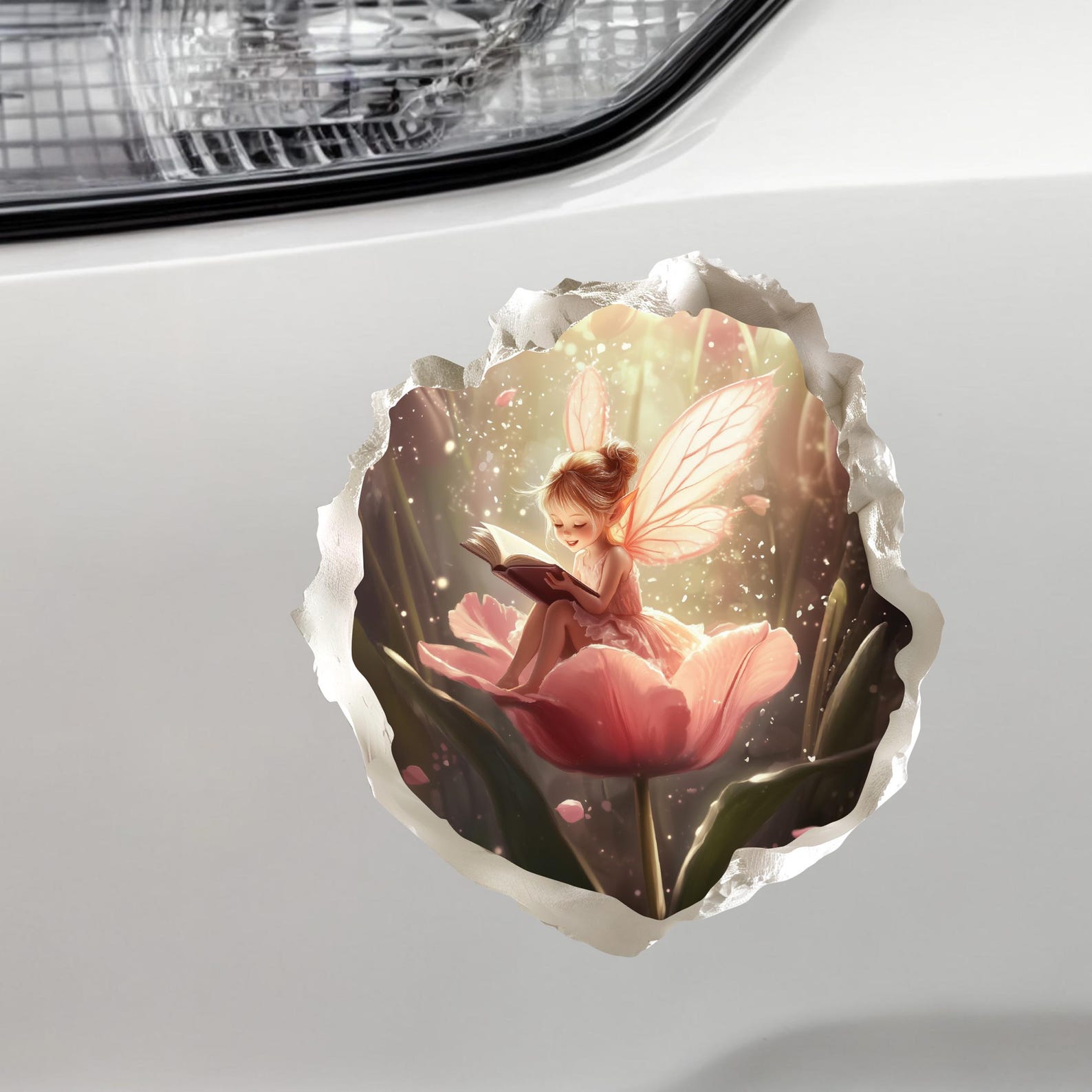 Reading Tulip Fairy Portal Decal - Etsy