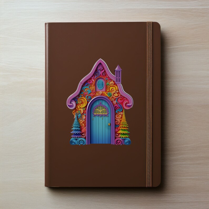 Color Carnival Fairy Door Decal - Etsy