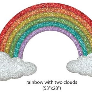 Rainbow Wall Sticker Decal Wall Mural for Girls Room image 2