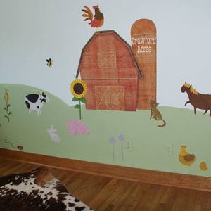 Farm Wall Stickers Decals for Kids Room & Nursery JUMBO SET image 5