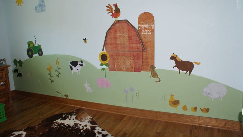 Farm Wall Stickers Decals for Kids Room & Nursery JUMBO SET image 5